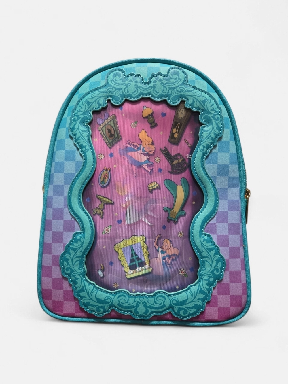 Loungefly Alice in Wonderland Backpack - Teal & Purple